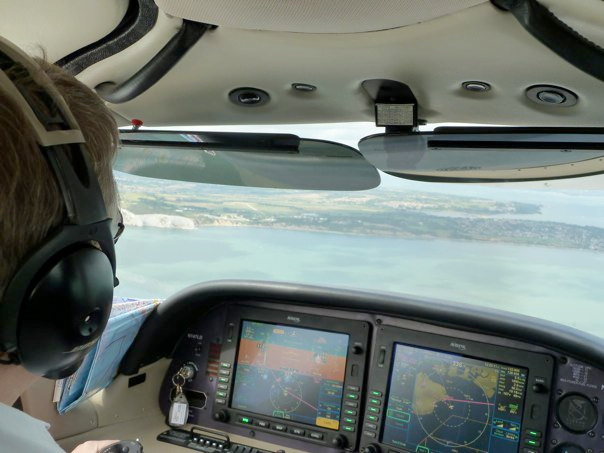 Flying into Bembridge for lunch